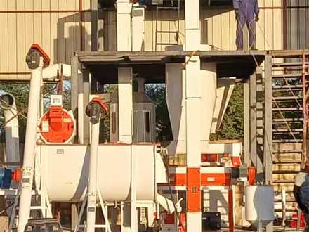 強福機械成套飼料顆粒生產設備非洲項目