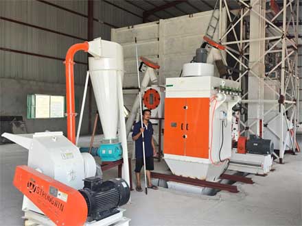 強福機械32型顆粒飼料生產線安裝阿曼項目