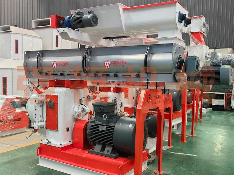 雙螺旋喂料動物飼料顆粒機