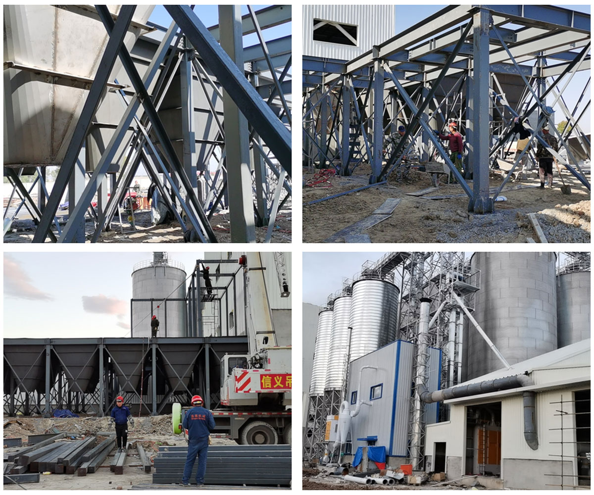 牧原股份多個(gè)飼料廠項(xiàng)目都定制了強(qiáng)福原材料倉(cāng)群，預(yù)混料倉(cāng)群，散裝料倉(cāng)群