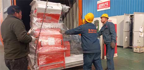 強福機械55KW飼料機械粉碎系統發往秘魯