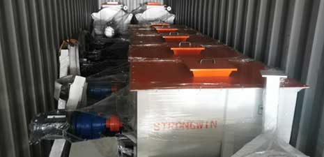 飼料加工設備粉碎機混合機配料秤發(fā)往智利