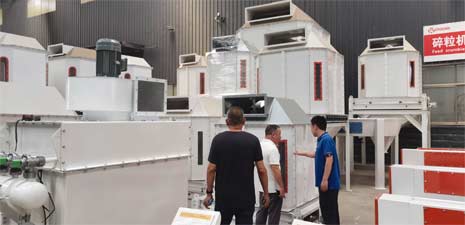 客戶訪問強福機械購買成套飼料顆粒生產設備