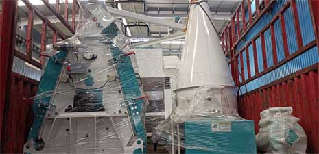 客戶定制顏色強福機械飼料線單機設備發貨