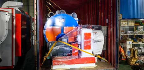 強福機械平模飼料顆粒線發往韓國