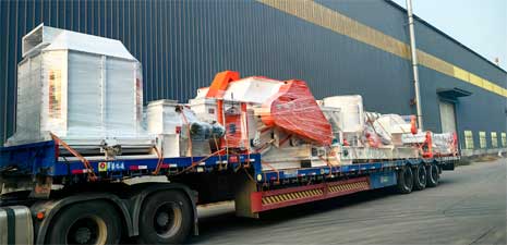 強福機械成套預混料線粉料線顆粒線發往吉林